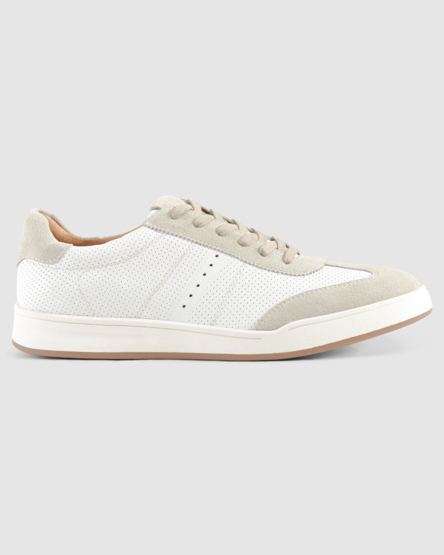 Men johnnie-O | Topspin Leather Sneaker White