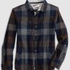 Kids johnnie-O Button Up Shirts | Mossell Jr. Flannel Shacket Charcoal