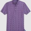 Men johnnie-O Polos | Big & Tall Rowell Printed Jersey Performance Polo Lake