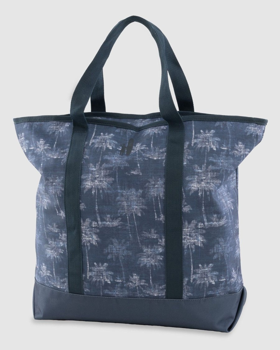 Men johnnie-O Other Gear | Palm Print Zip Tote Bag Indigo