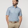 Men johnnie-O Polos | Duck Hook Printed Jersey Performance Polo Maliblu