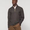 Men johnnie-O Quarter-Zips | Hartford Heathered 1/4 Zip Pullover Russet