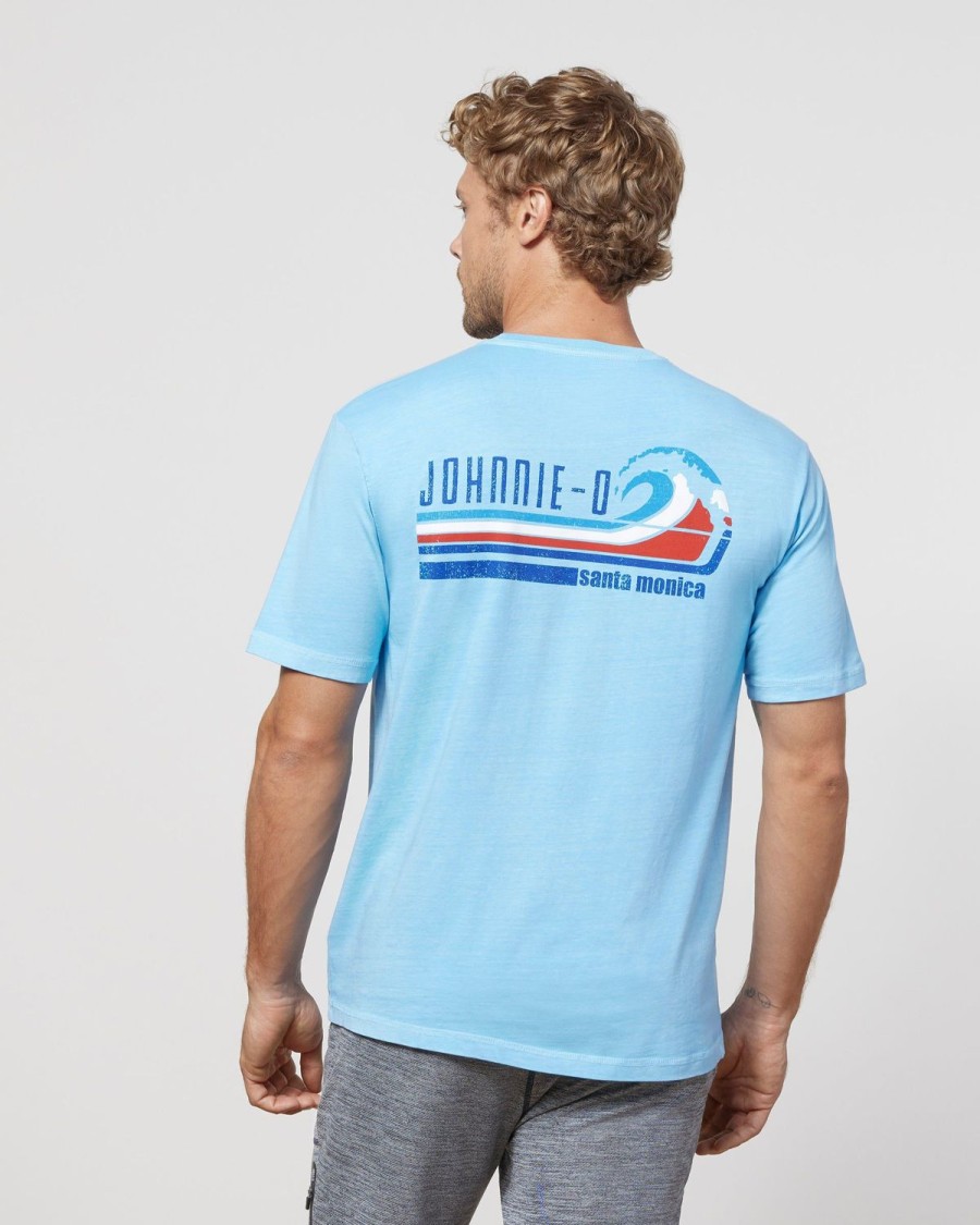 Men johnnie-O T-Shirts | American Surf Graphic T-Shirt Maliblu