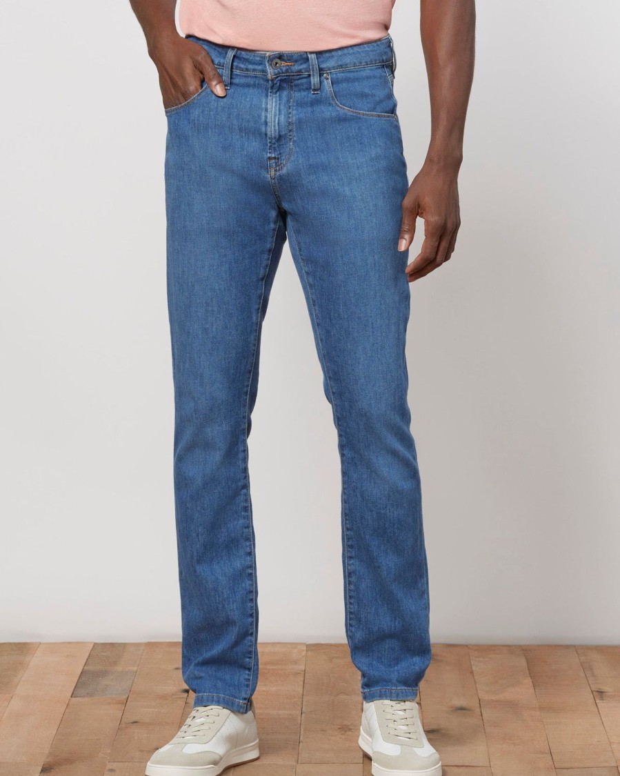 Men johnnie-O Pants | Uno Stretch 5-Pocket Denim Jean Morning