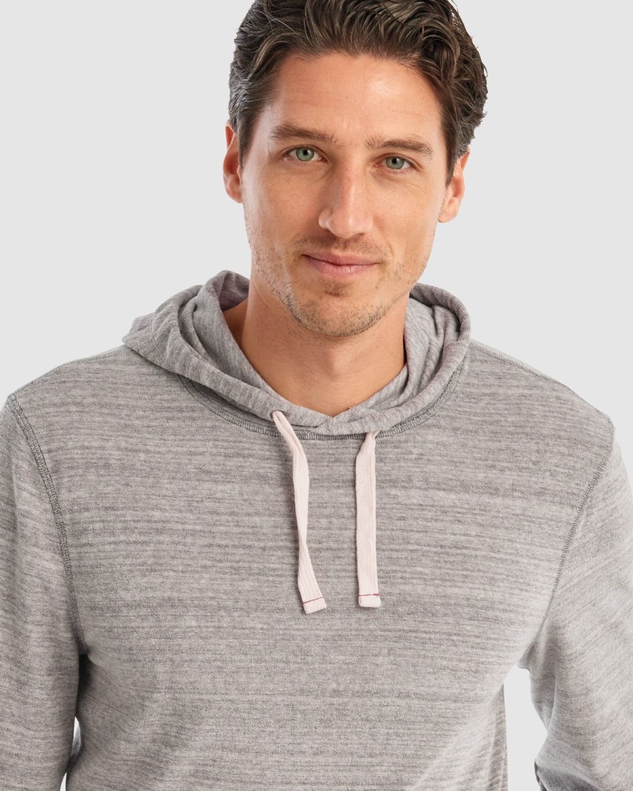 Men johnnie-O Sweatshirts & Hoodies | Nixon Terry Cloth Hoodie Light Gray