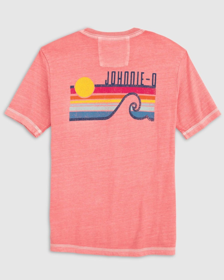 Kids johnnie-O T-Shirts | Surf Shine Jr. T-Shirt Malibu Red