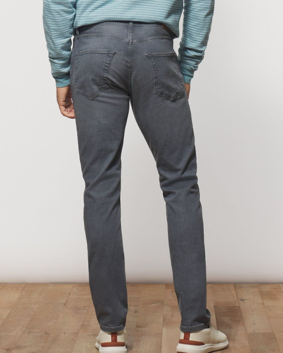 Men johnnie-O Pants | Vinny Stretch 5-Pocket Jean Light Gray