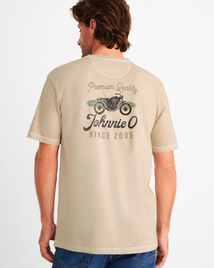 Men johnnie-O T-Shirts | Surf Cycle Graphic T-Shirt Barley