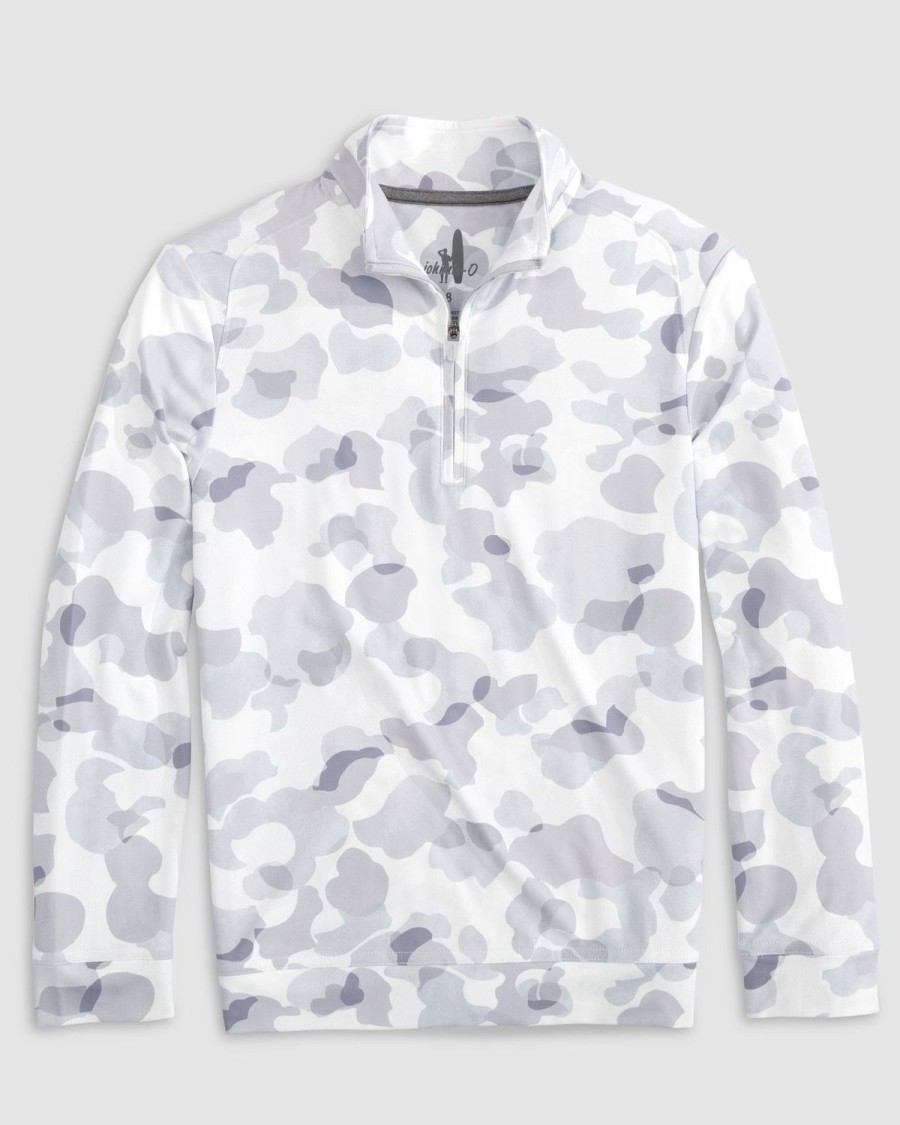 Kids johnnie-O Pullovers & Outerwear | Surge Jr. Camo 1/4 Zip Pullover Snow