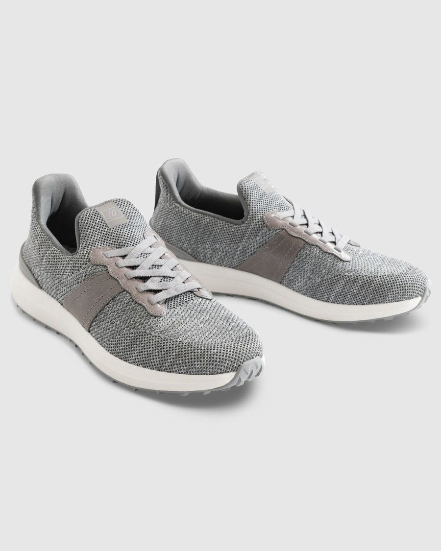 Men johnnie-O | Knit Range Runner Light Gray