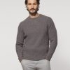 Men johnnie-O Sweaters | Mcgraw Merino Blend Crewneck Sweater Dark And Stormy