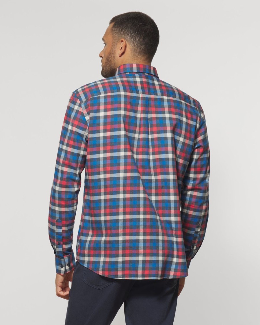 Men johnnie-O Button Up Shirts | Oberlin Hangin' Out Button Up Shirt Charcoal