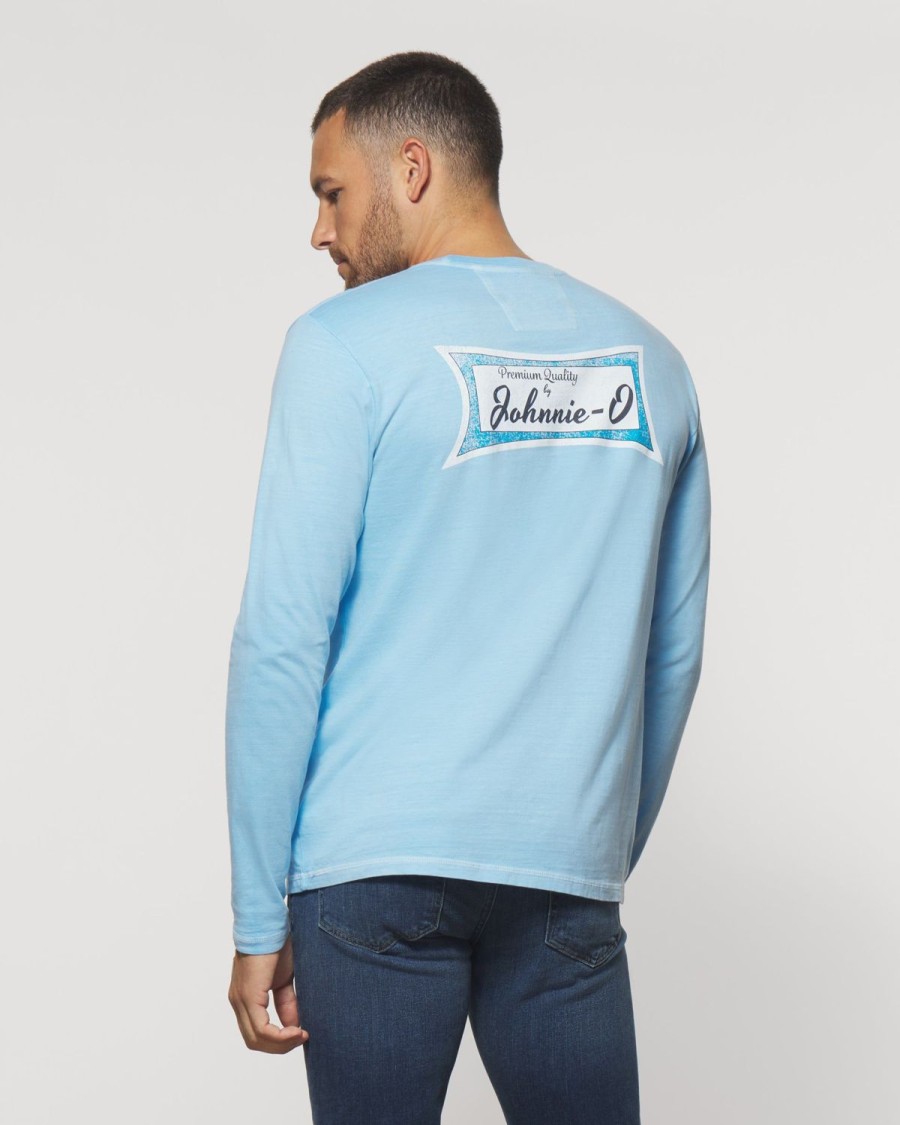 Men johnnie-O T-Shirts | Surf Wax Long Sleeve Graphic T-Shirt Maliblu