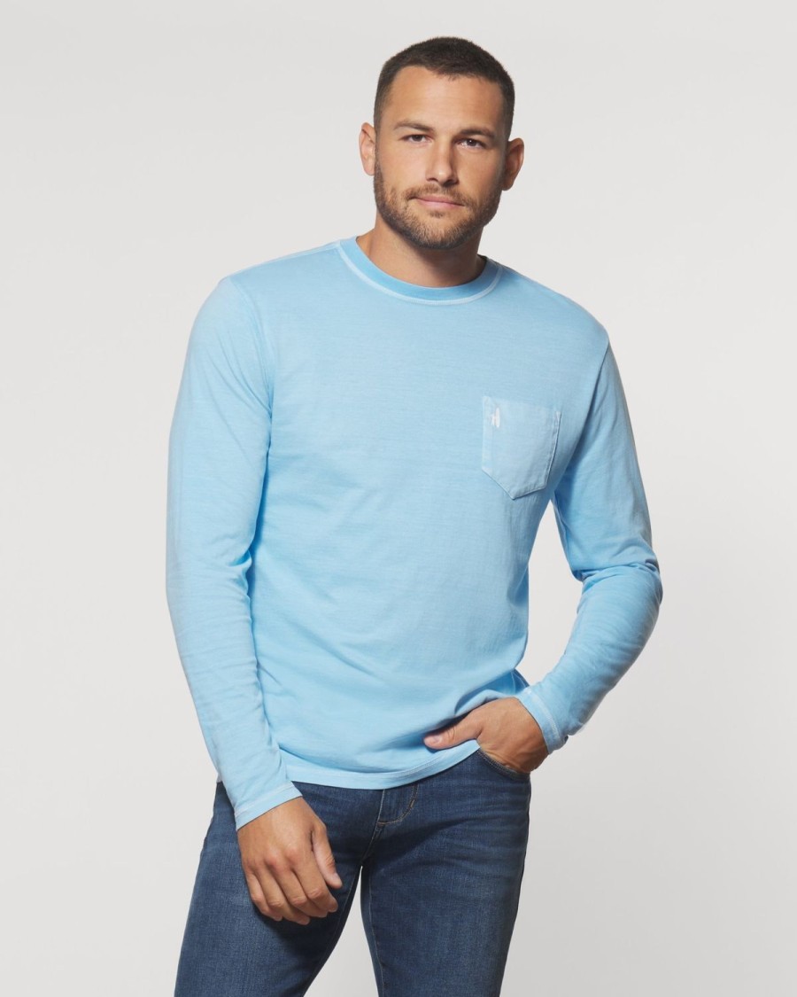 Men johnnie-O T-Shirts | Surf Wax Long Sleeve Graphic T-Shirt Maliblu