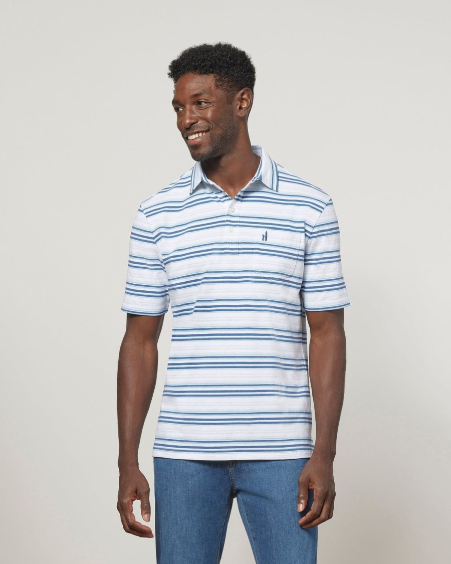 Men johnnie-O Polos | The Original Polo - Dabney Stripe Oceanside