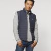 Men johnnie-O Vests | Ocracoke Printed Quilted Puffer Vest Black