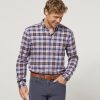 Men johnnie-O Button Up Shirts | Garner Tucked Button Up Shirt Bison