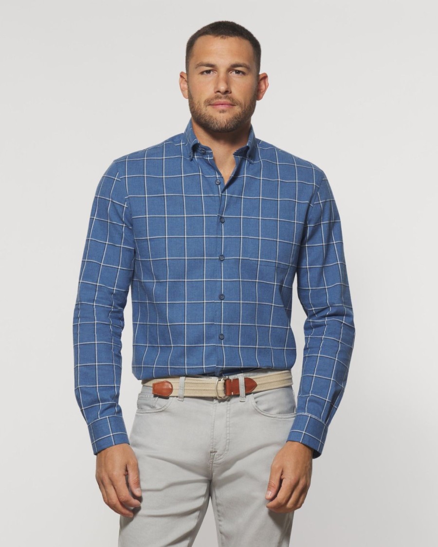 Men johnnie-O Button Up Shirts | Darien Top Shelf Button Up Shirt Wake