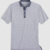 Men johnnie-O Polos | Walsh Striped Polo Heather Twilight