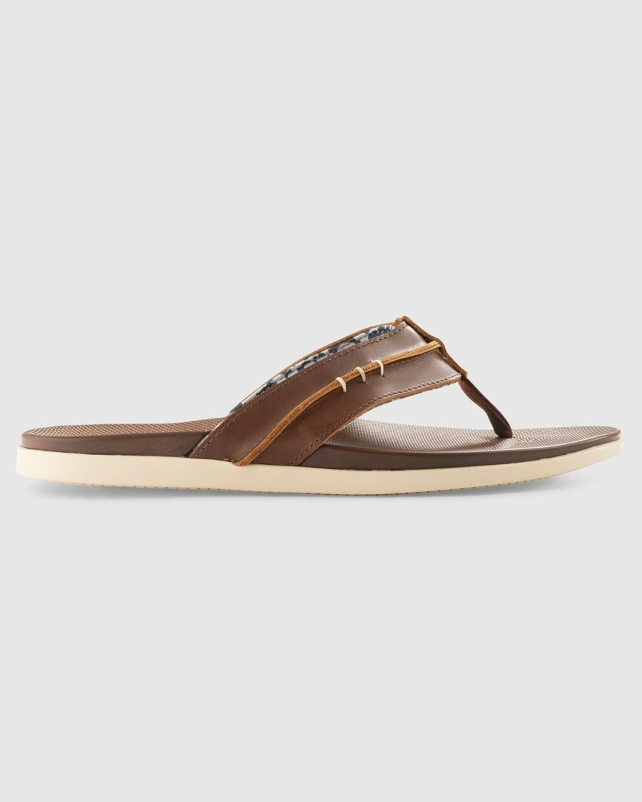 Men johnnie-O | Starboard Leather Sandal Tan