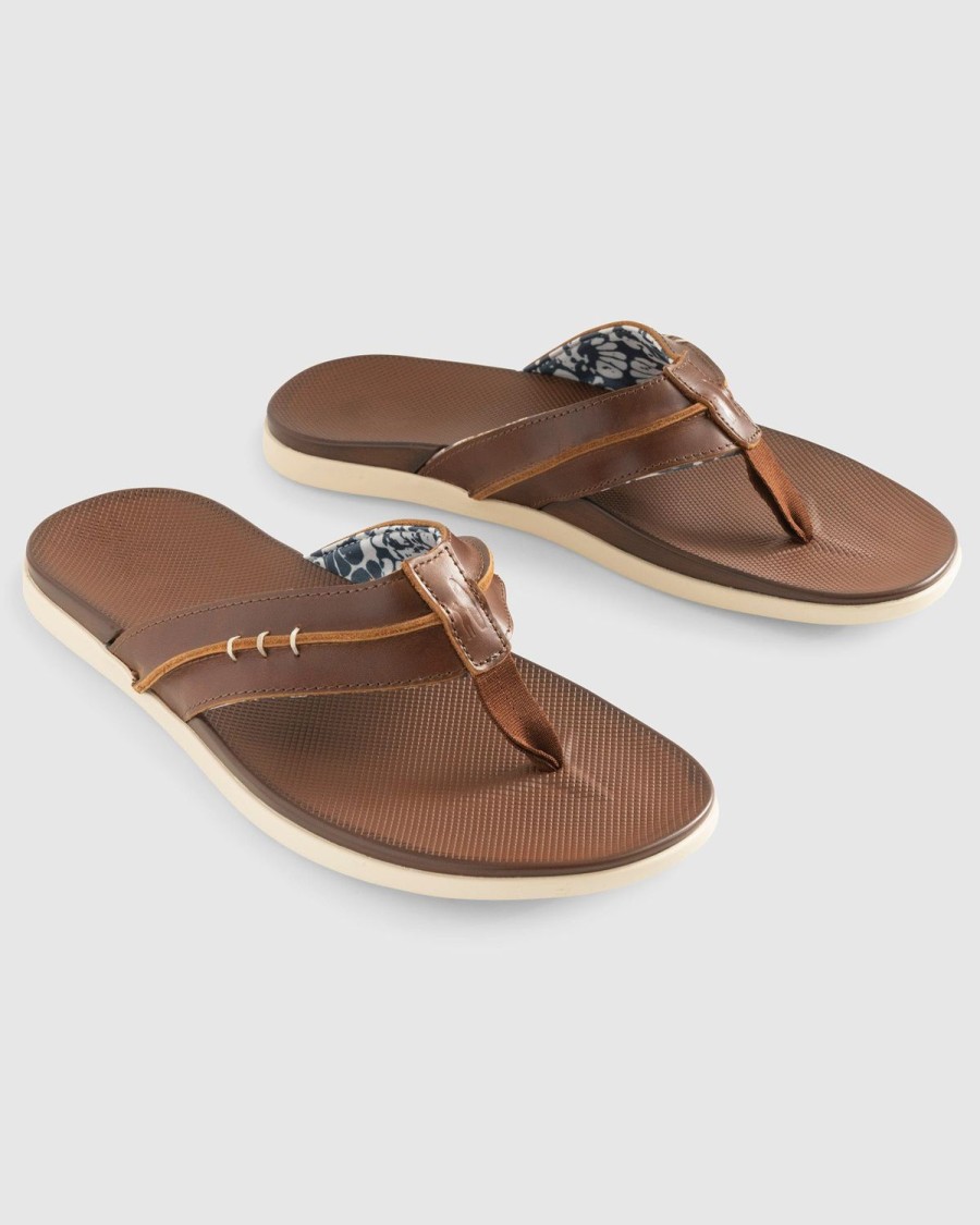 Men johnnie-O | Starboard Leather Sandal Tan