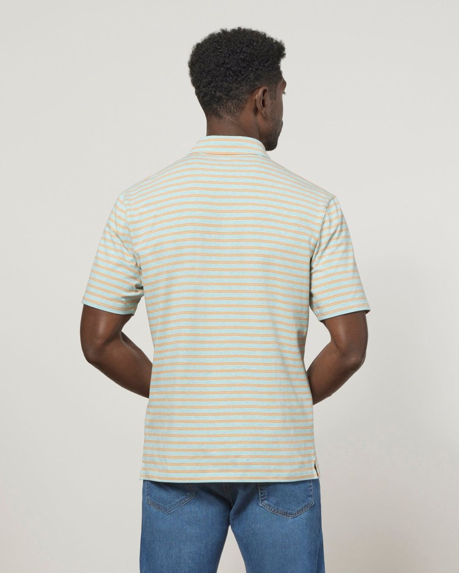 Men johnnie-O Polos | The Original Polo - Atkins Stripe Blue Crush