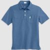 Kids johnnie-O Polos | The Original Jr. Polo - Heathered Oceanside