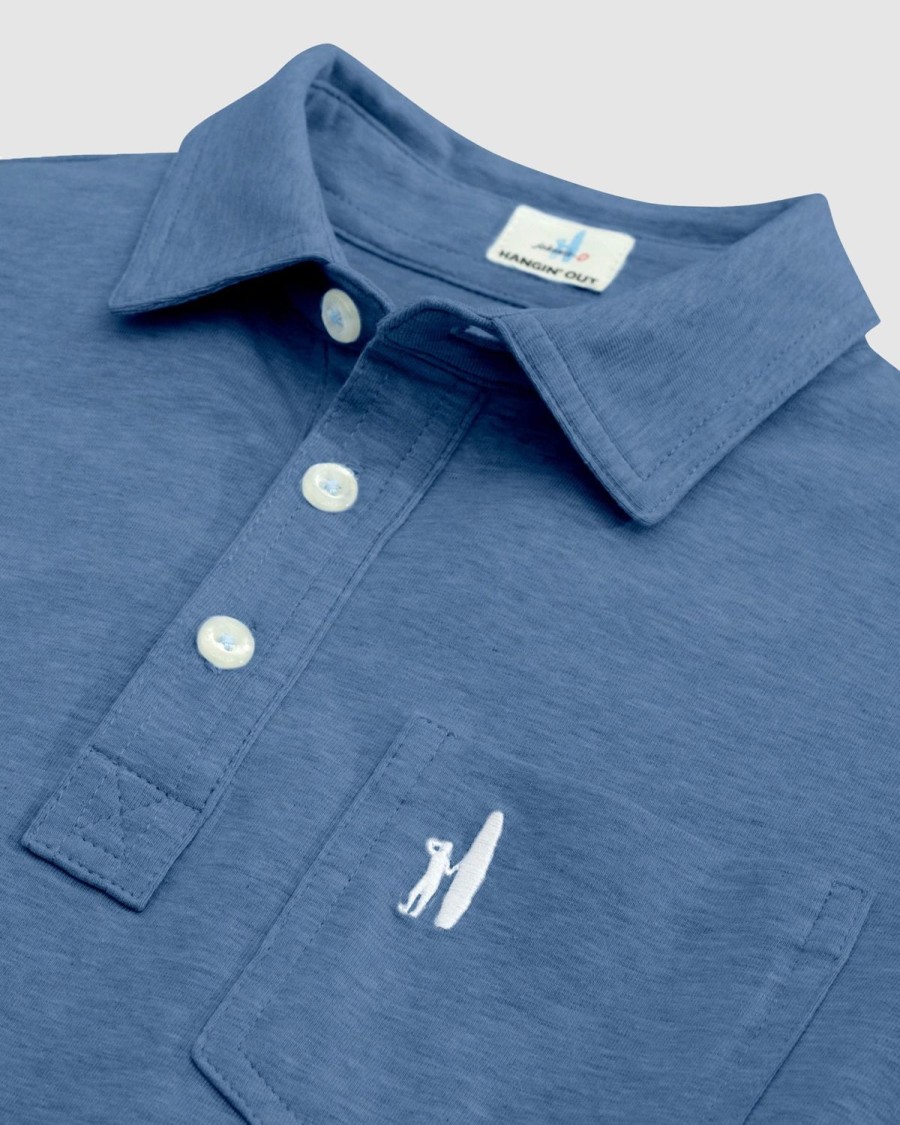 Kids johnnie-O Polos | The Original Jr. Polo - Heathered Oceanside