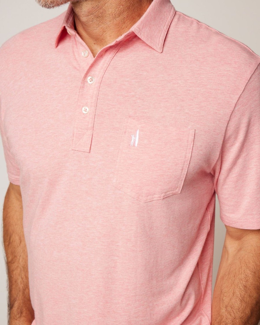 Men johnnie-O Polos | The Heathered Original Polo 2.0 Pomegranate