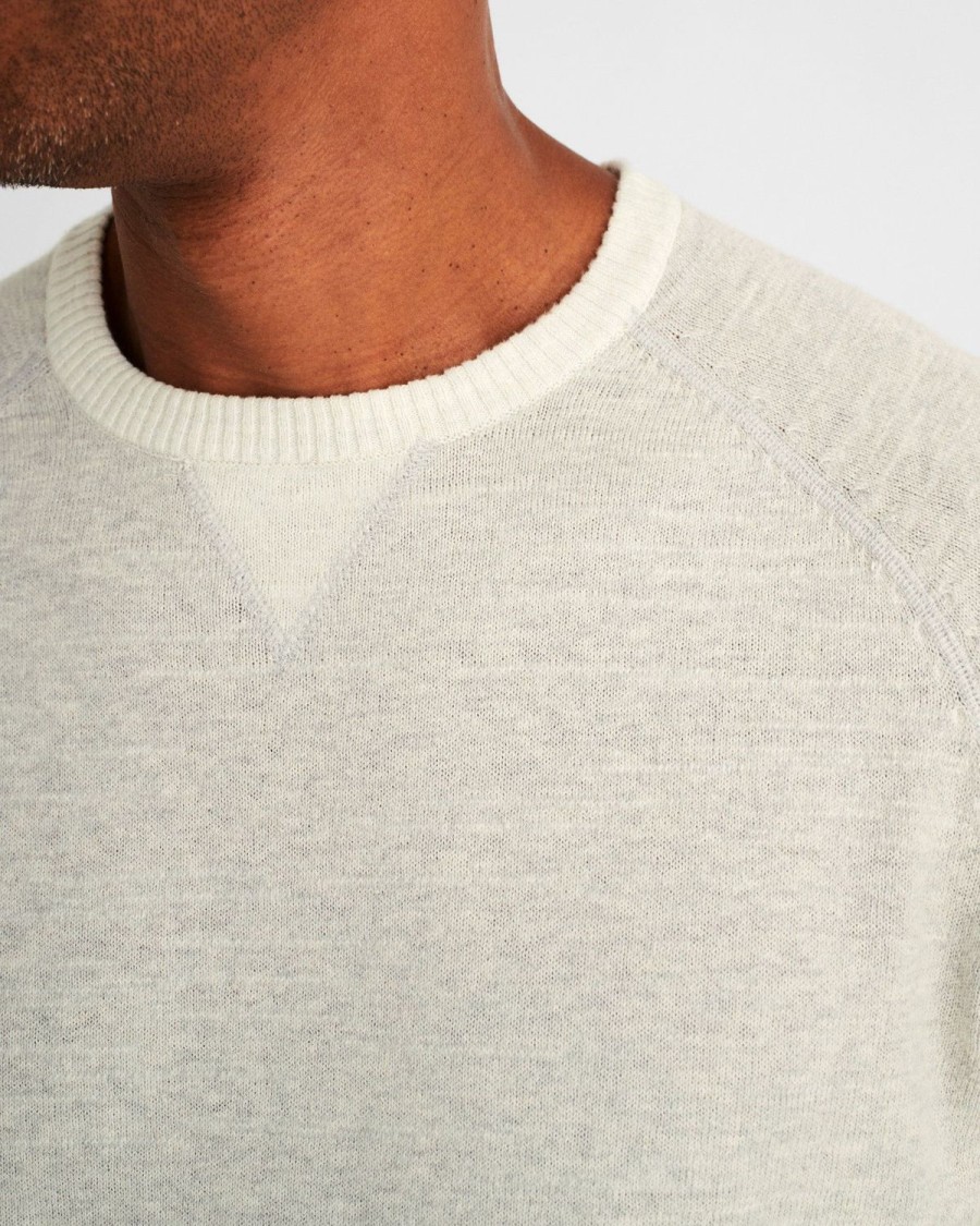 Men johnnie-O Sweaters | Connor Crewneck Colorblock Sweater Wake