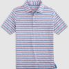 Kids johnnie-O Polos | Conan Jr. Striped Jersey Performance Polo Pipeline