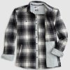 Men johnnie-O Button Up Shirts | Big & Tall Jerome Flannel Shacket Charcoal