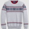 Kids johnnie-O Pullovers & Outerwear | Shetland Jr. Holiday Crewneck Sweater Light Gray