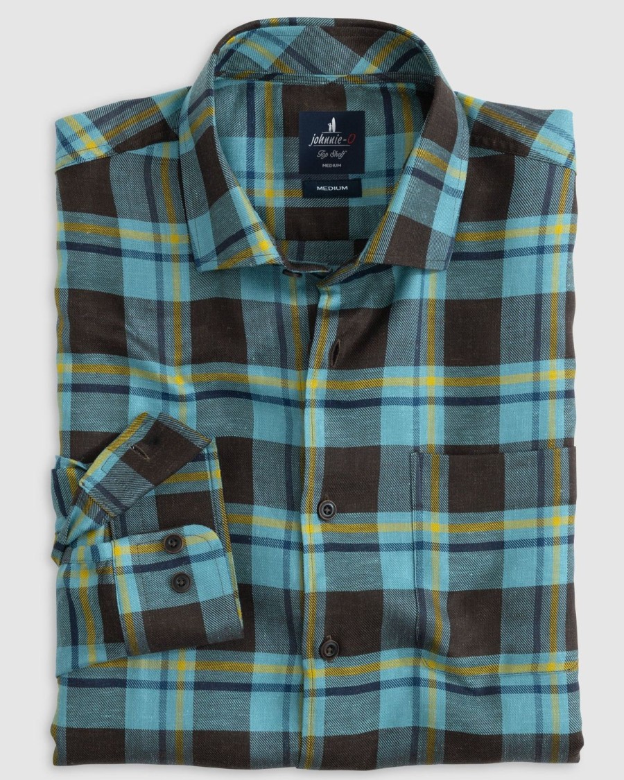 Men johnnie-O Button Up Shirts | Caldwell Top Shelf Button Up Shirt Caicos