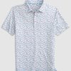 Kids johnnie-O Polos | Sure Shot Jr. Printed Jersey Performance Polo Maliblu