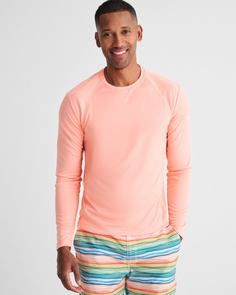 Men johnnie-O T-Shirts | Gavin Long Sleeve Sun Shirt Starfish