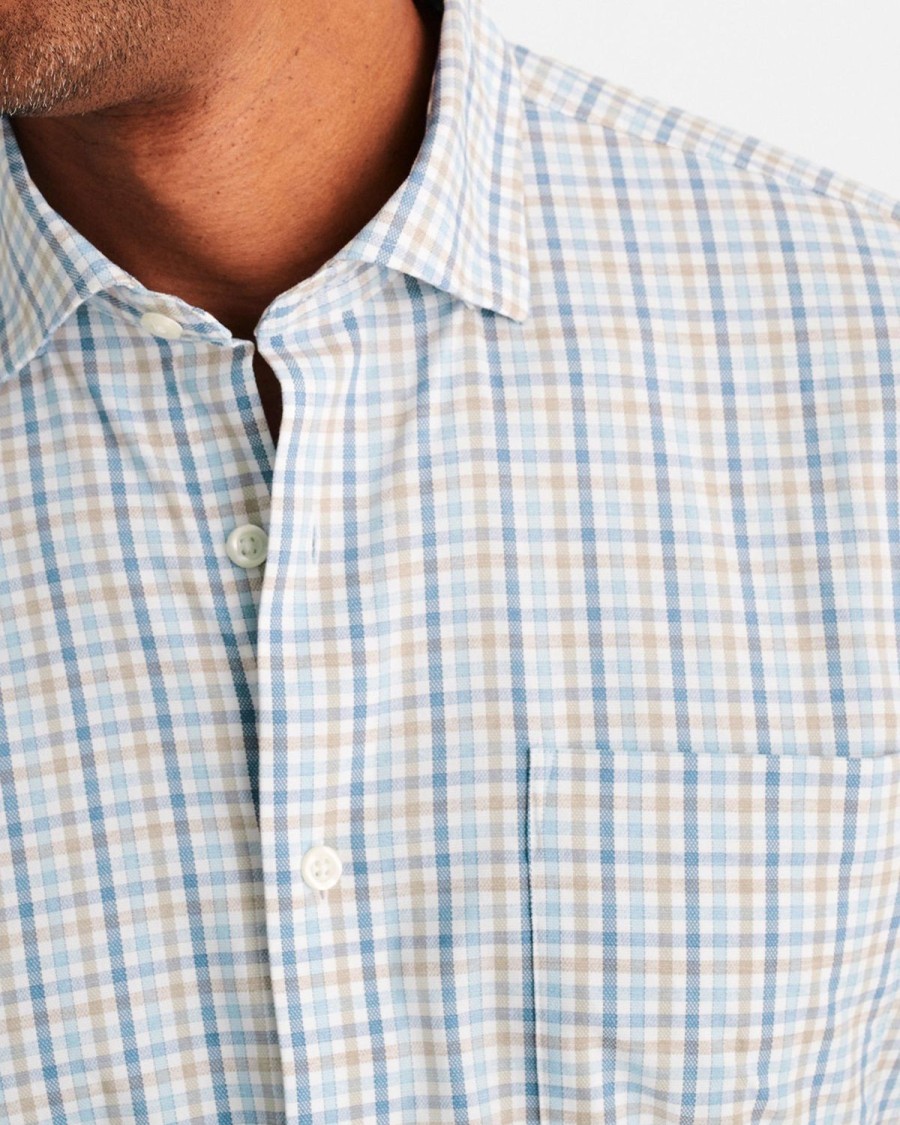 Men johnnie-O Button Up Shirts | Cary Performance Button Up Shirt Oceanside