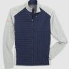 Men johnnie-O Jackets | Brody Mixed Media Performance Jacket Navy