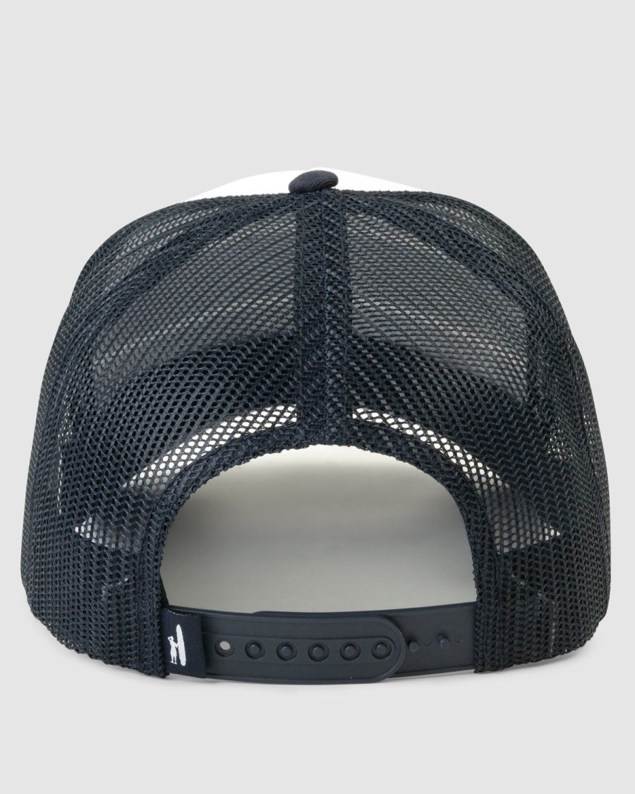 Men johnnie-O Hats | Classic Striped Trucker Hat Navy