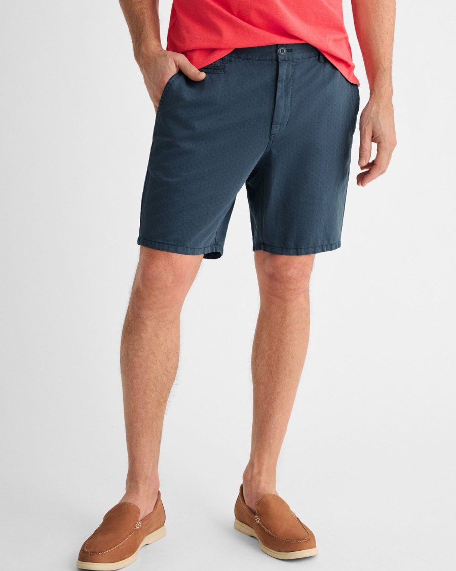 Men johnnie-O Shorts | Wilton Garment Dyed Shorts Wake