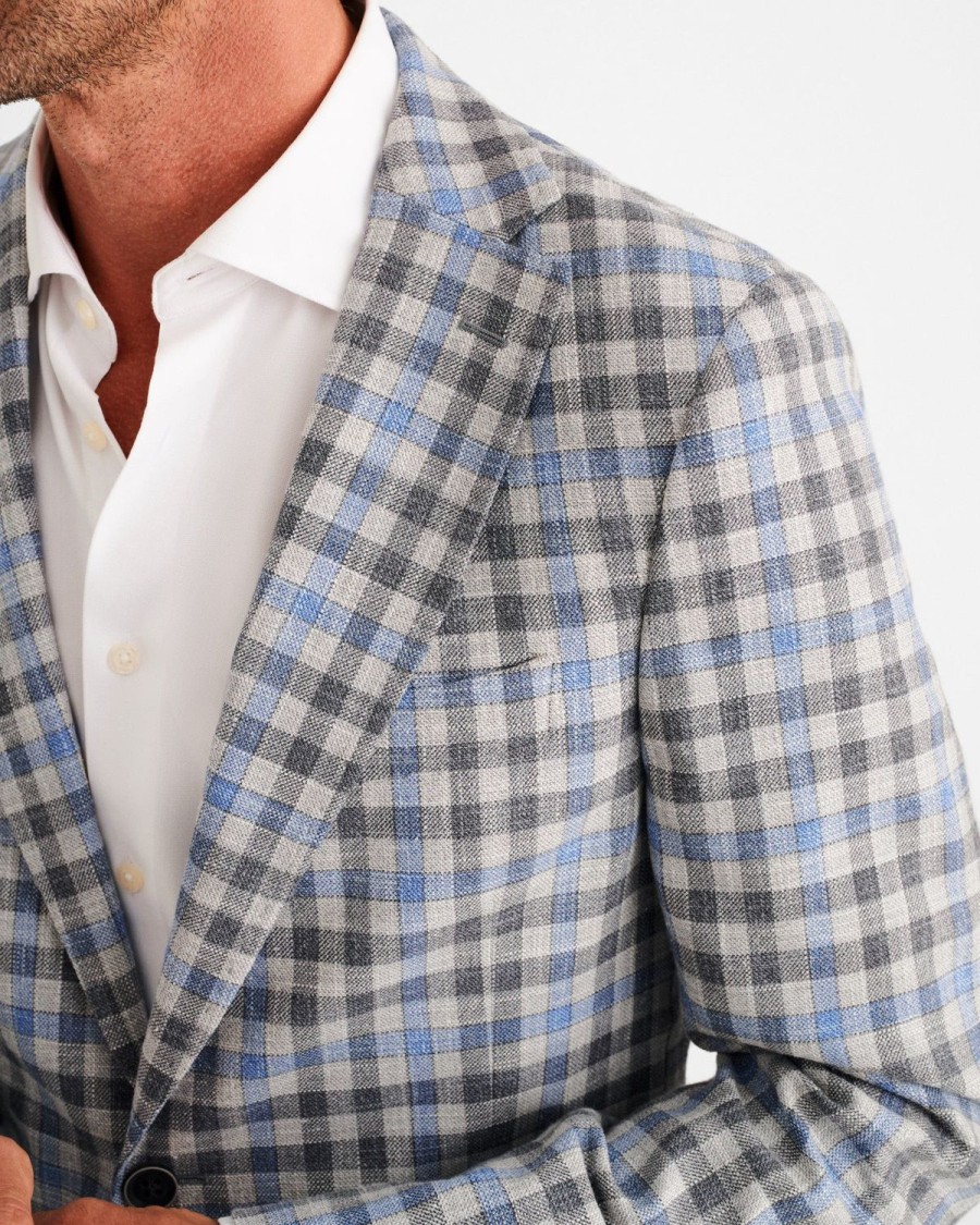 Men johnnie-O Sport Coats | Tipton Woven Sport Coat Light Gray