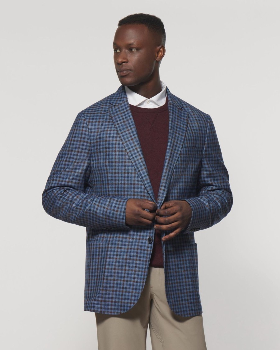 Men johnnie-O Sport Coats | Elmwood Woven Sport Coat Lake