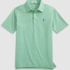 Kids johnnie-O Polos | Colter Jr. Striped Performance Mesh Polo Highlighter