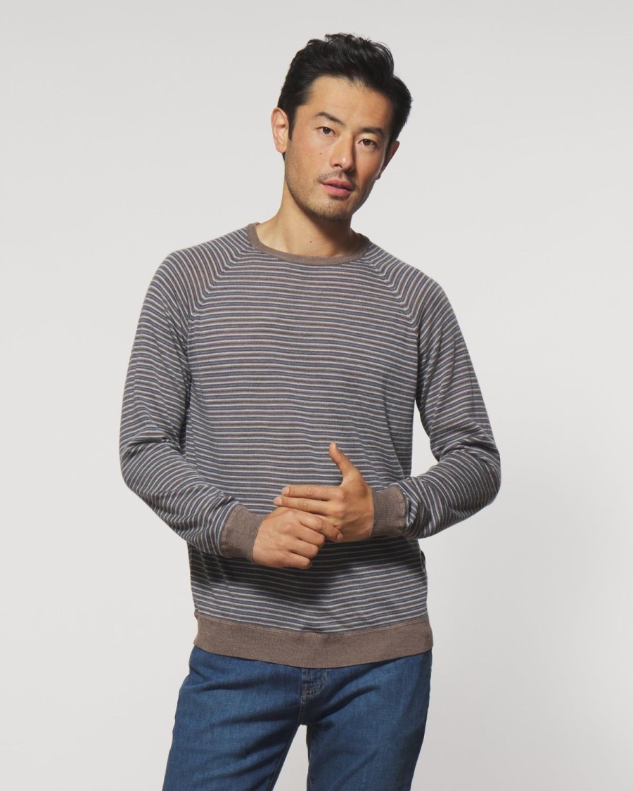 Men johnnie-O Sweaters | Virgil Crewneck Sweater Light Gray