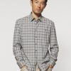 Men johnnie-O Button Up Shirts | Coen Hangin' Out Button Up Shirt Light Gray