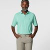 Men johnnie-O Polos | Fairway Solid Mesh Performance Polo Highlighter