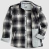 Men johnnie-O Jackets | Big & Tall Jerome Flannel Shacket Charcoal