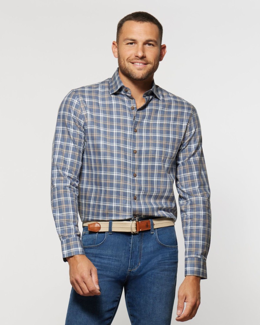 Men johnnie-O Button Up Shirts | Albany Top Shelf Button Up Shirt Wake