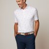 Men johnnie-O Polos | Party Fowl Featherweight Performance Polo White