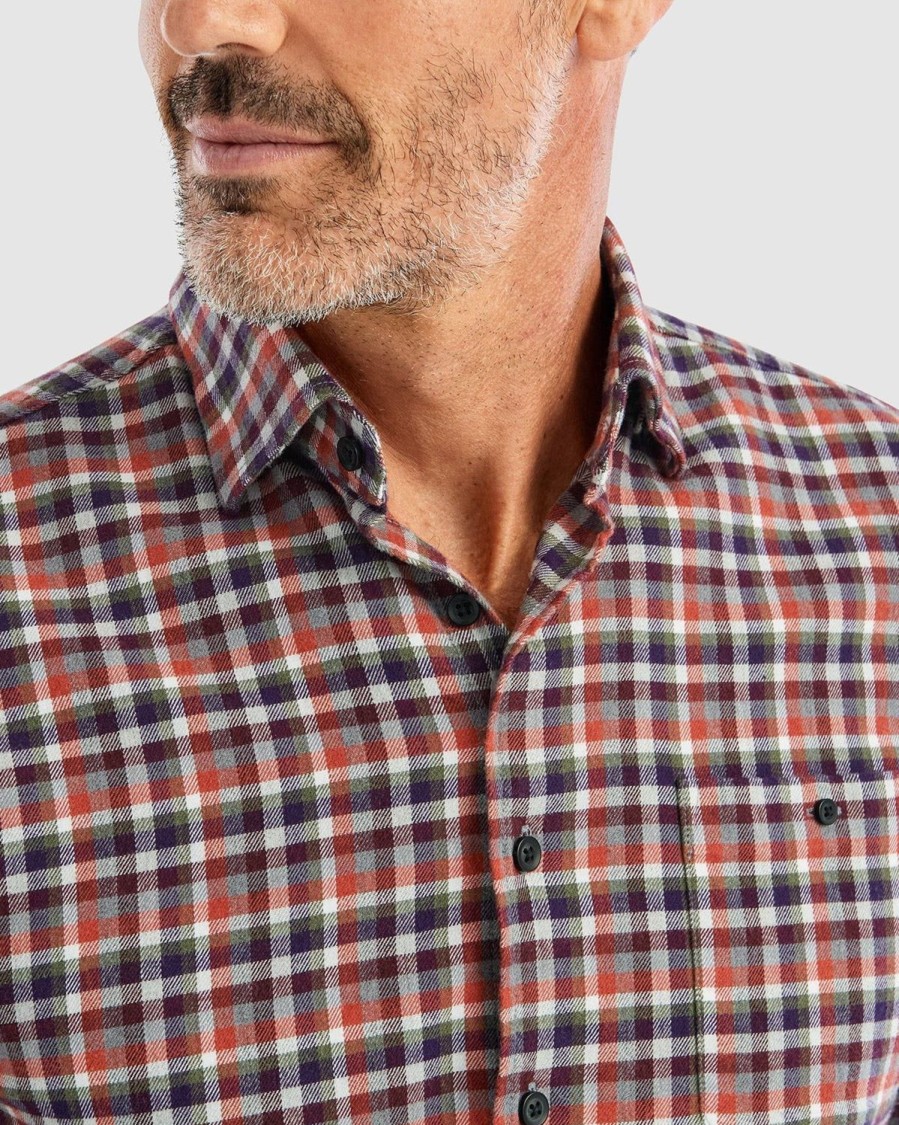 Men johnnie-O Button Up Shirts | Joe Hangin' Out Button Up Shirt Amber